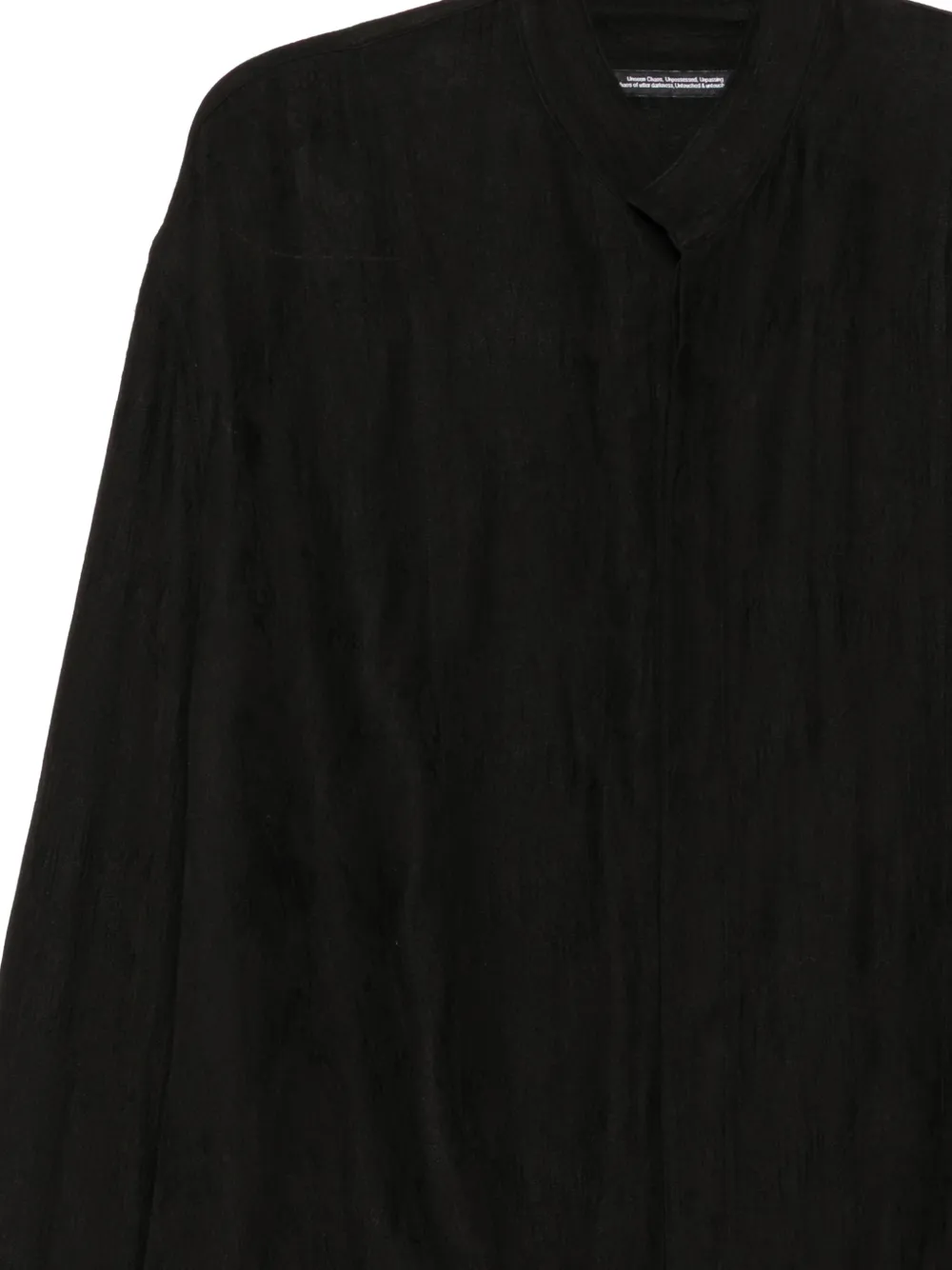Julius side flow shirt Zwart