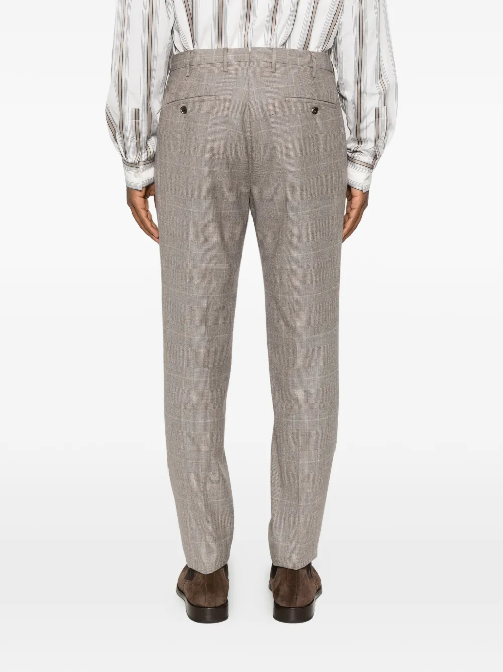Incotex Geruite broek Grijs