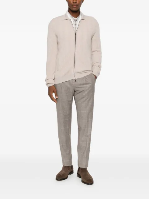 Incotex check-pattern trousers