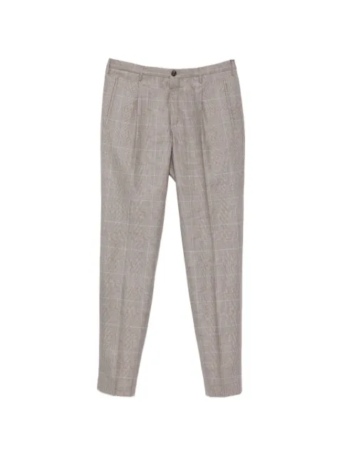 Incotex check-pattern trousers