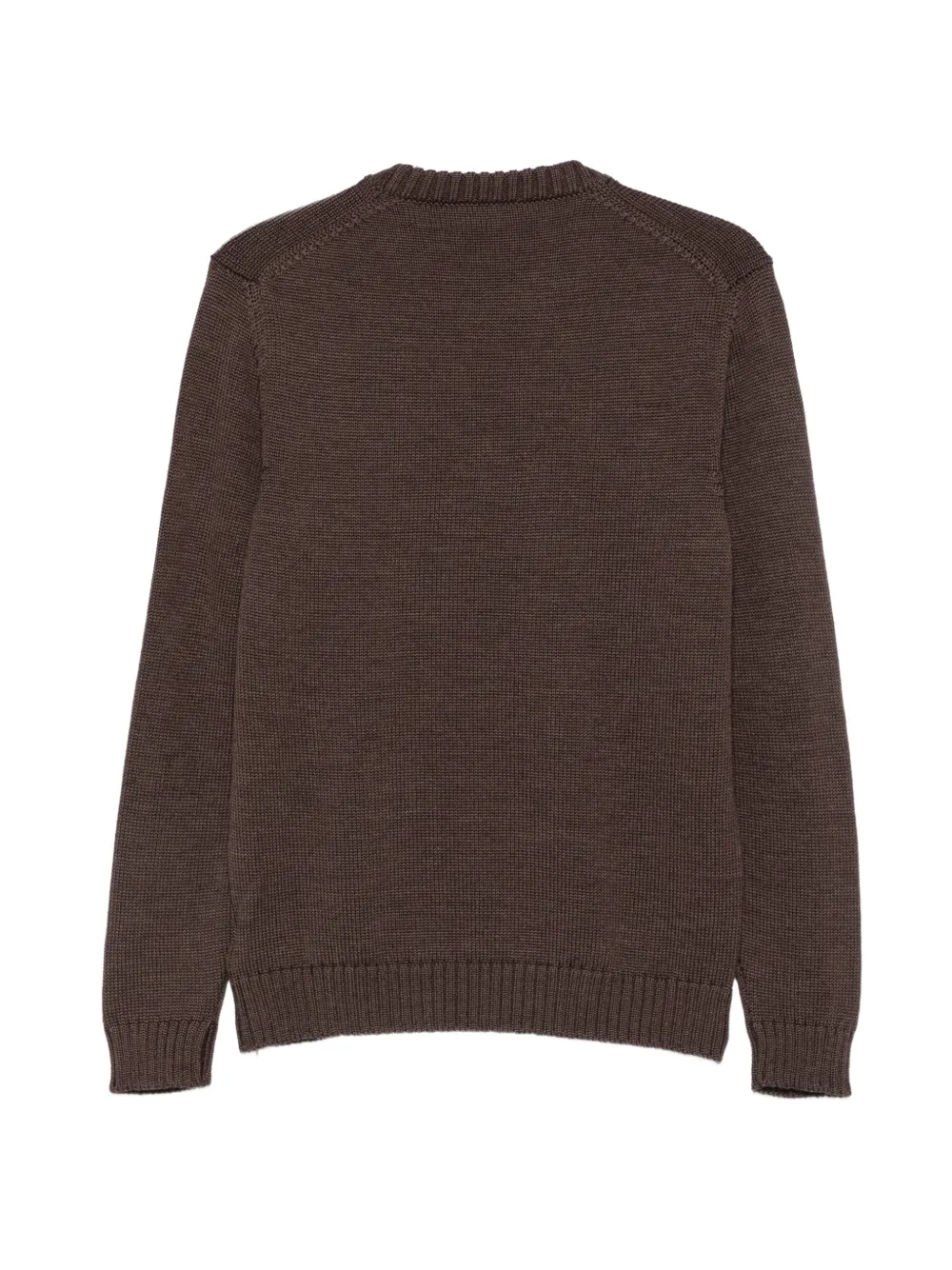 Zanone ribbed-knit crew-neck sweater Bruin