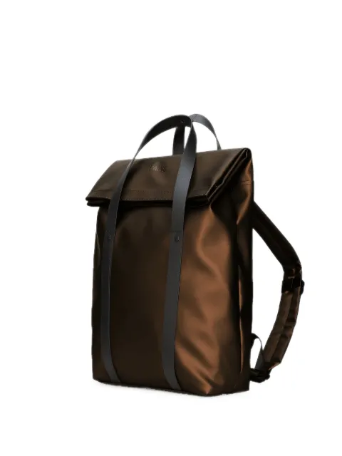 Rains fold-over buckle-fastening backpack