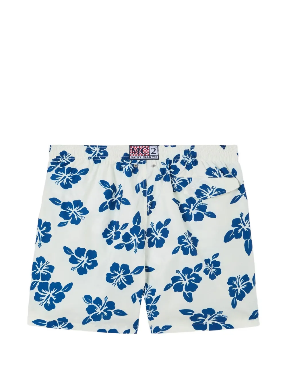 MC2 Saint Barth Lighting zwembroek met hibiscus-print Wit