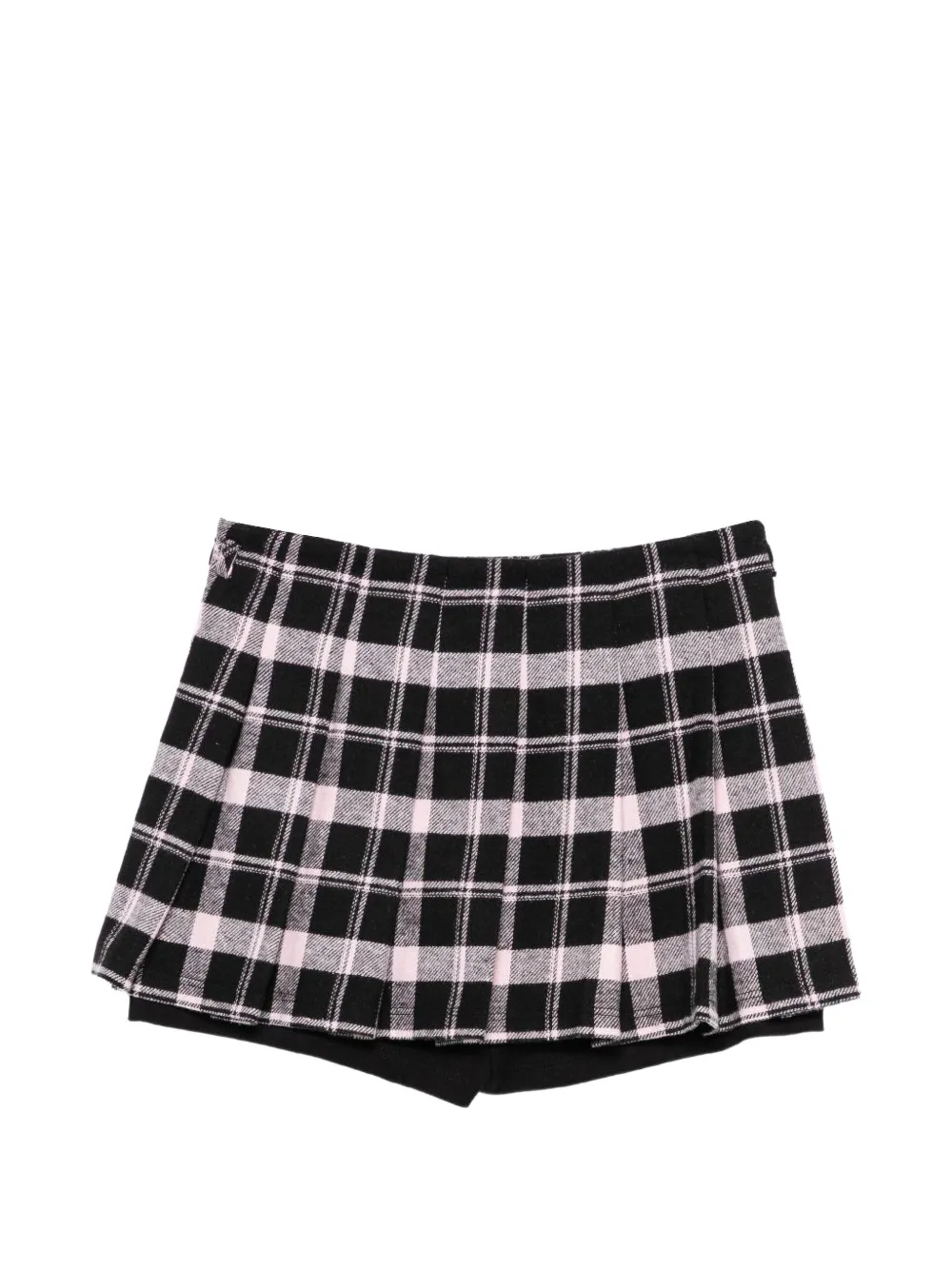 Liu Jo Kids Geruite plooirok Zwart