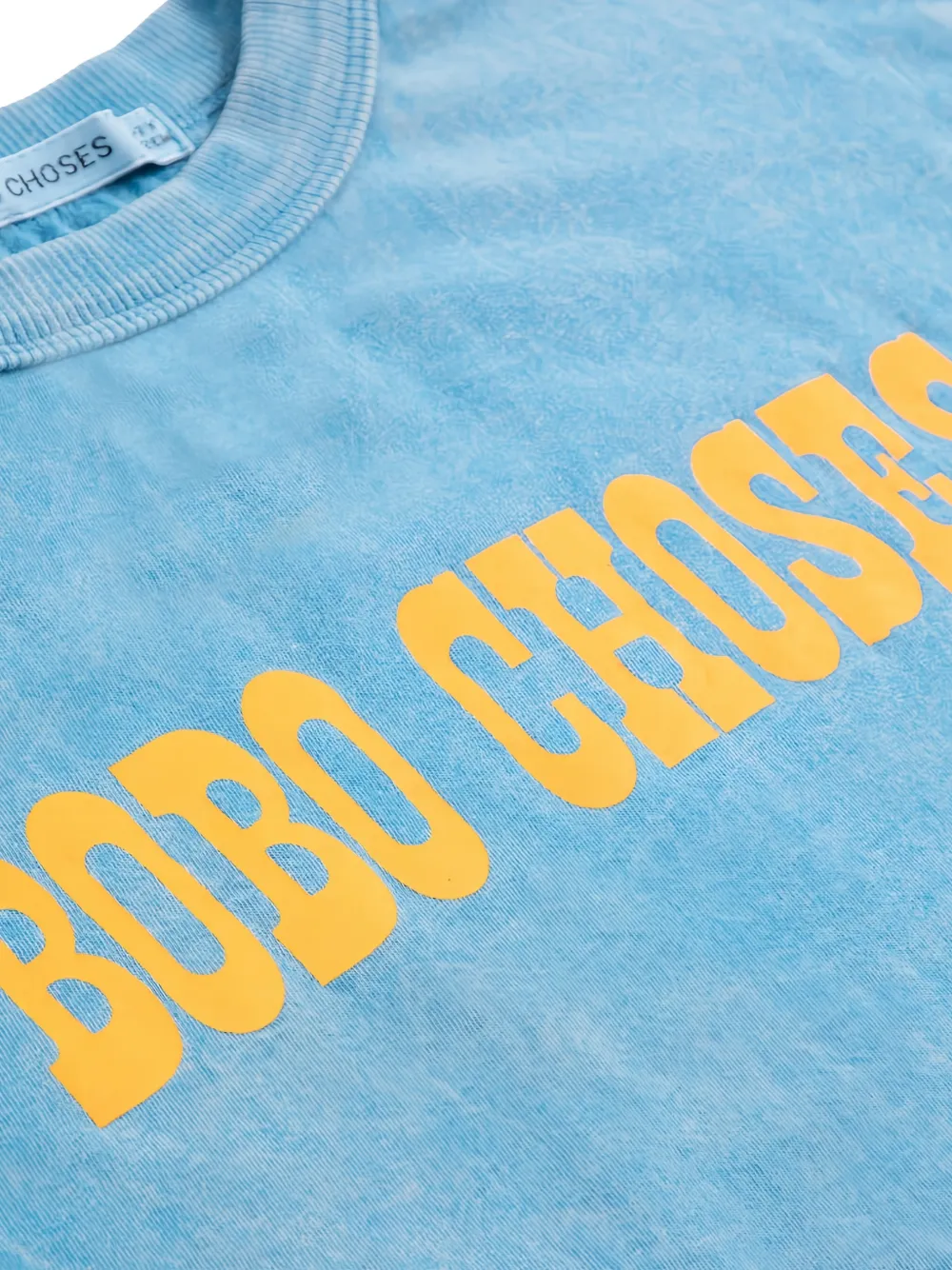 Bobo Choses Katoenen T-shirt met logoprint Blauw