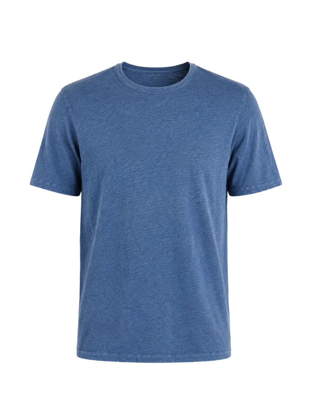 Hartford Crew-neck Linen T-shirt In Blue
