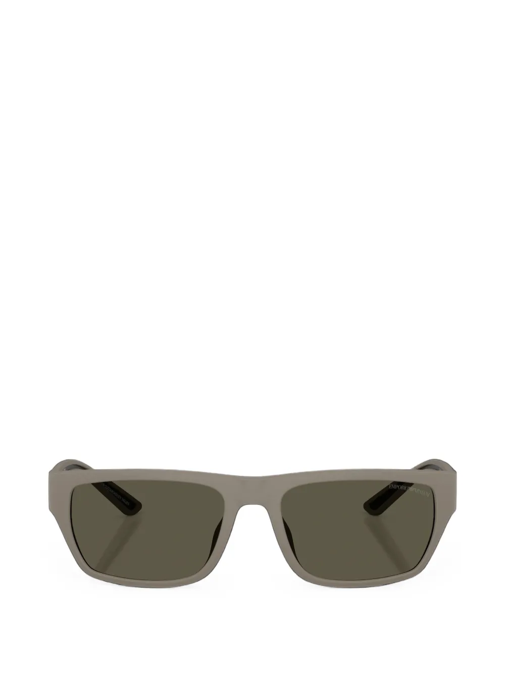 Emporio Armani rectangle-frame sunglasses - Grigio