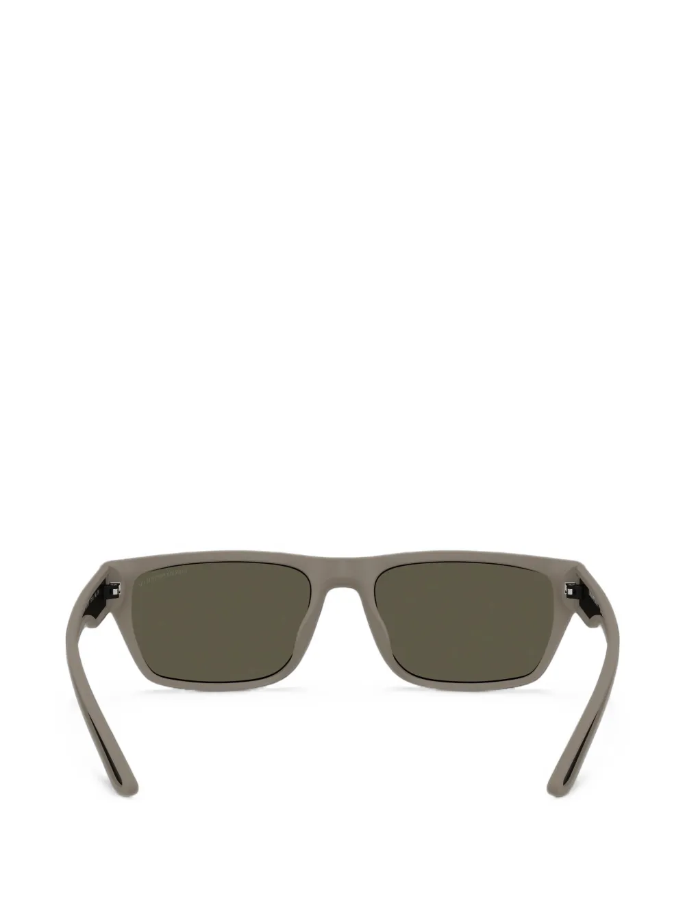 Emporio Armani Zonnebril met rechthoekig montuur Grijs