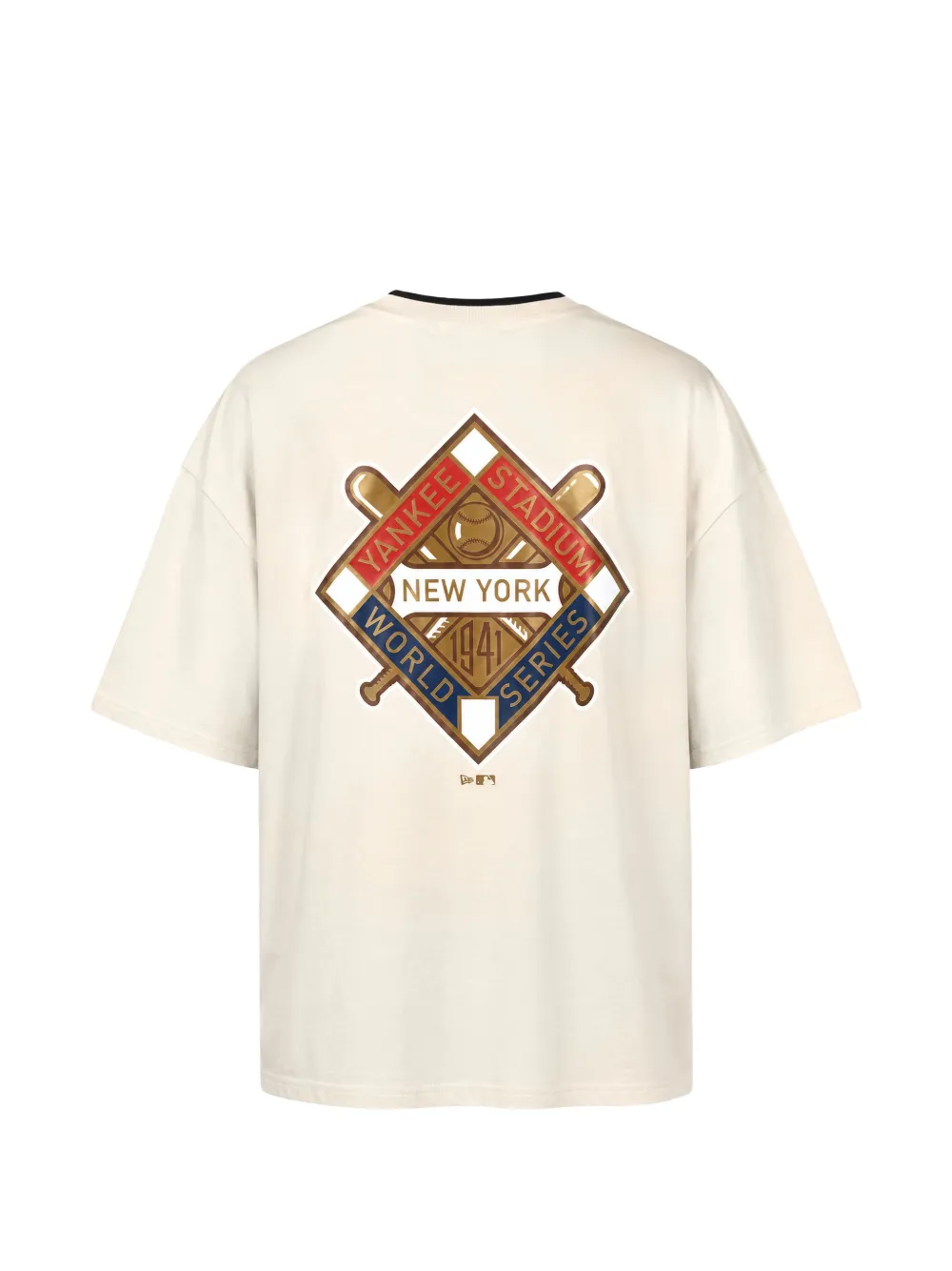 NEW ERA CAP New York Yankees T-shirt met grafische print Beige