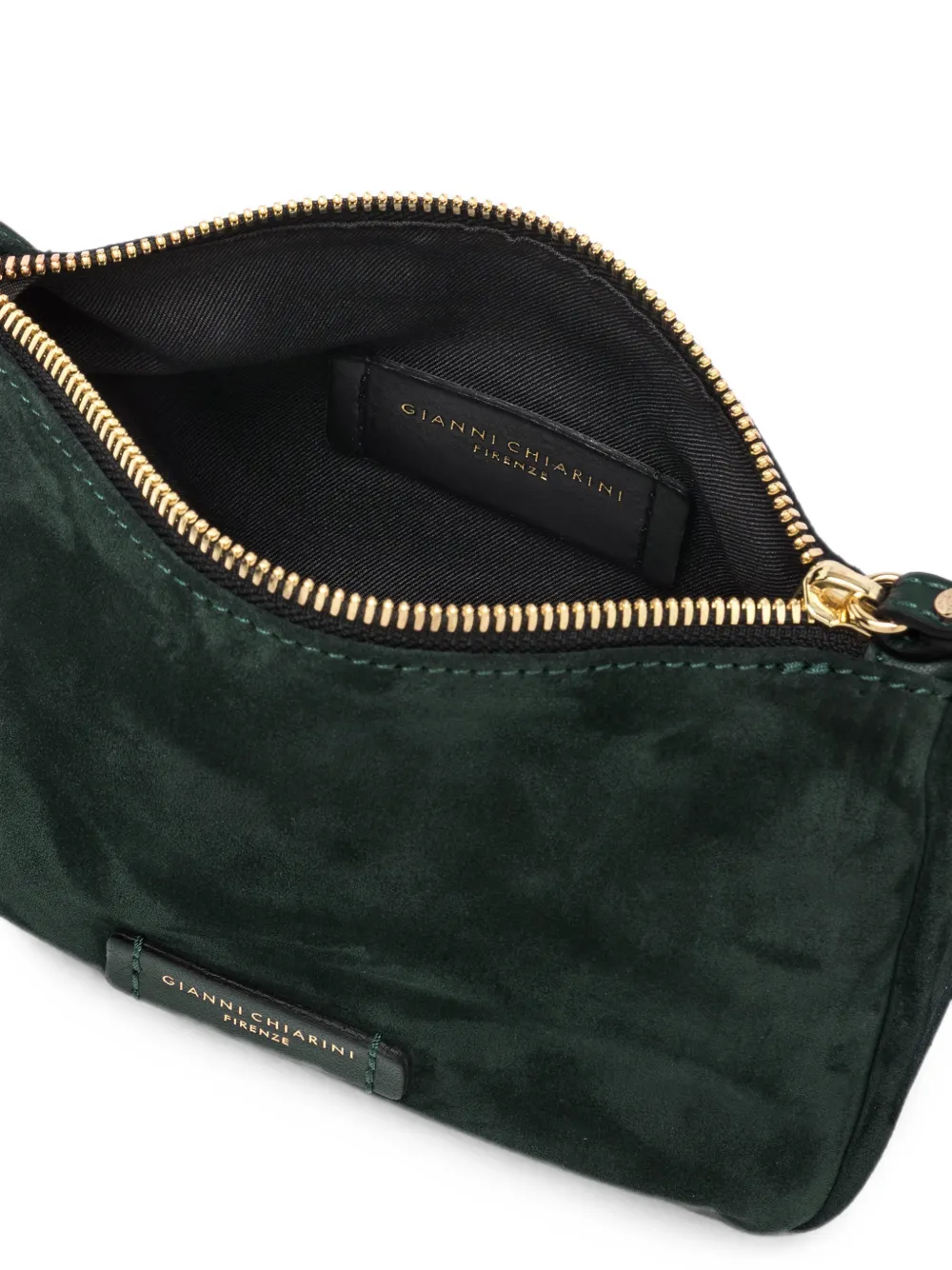GIANNI CHIARINI Kleine Nora suède buidel Groen