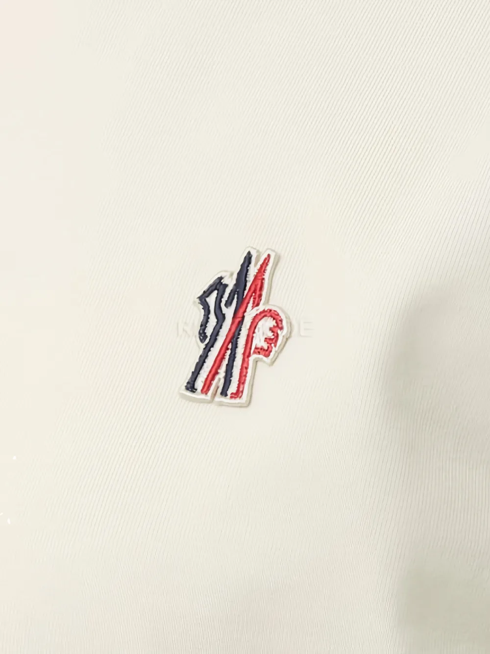 Moncler Grenoble T-shirt met logopatch Beige