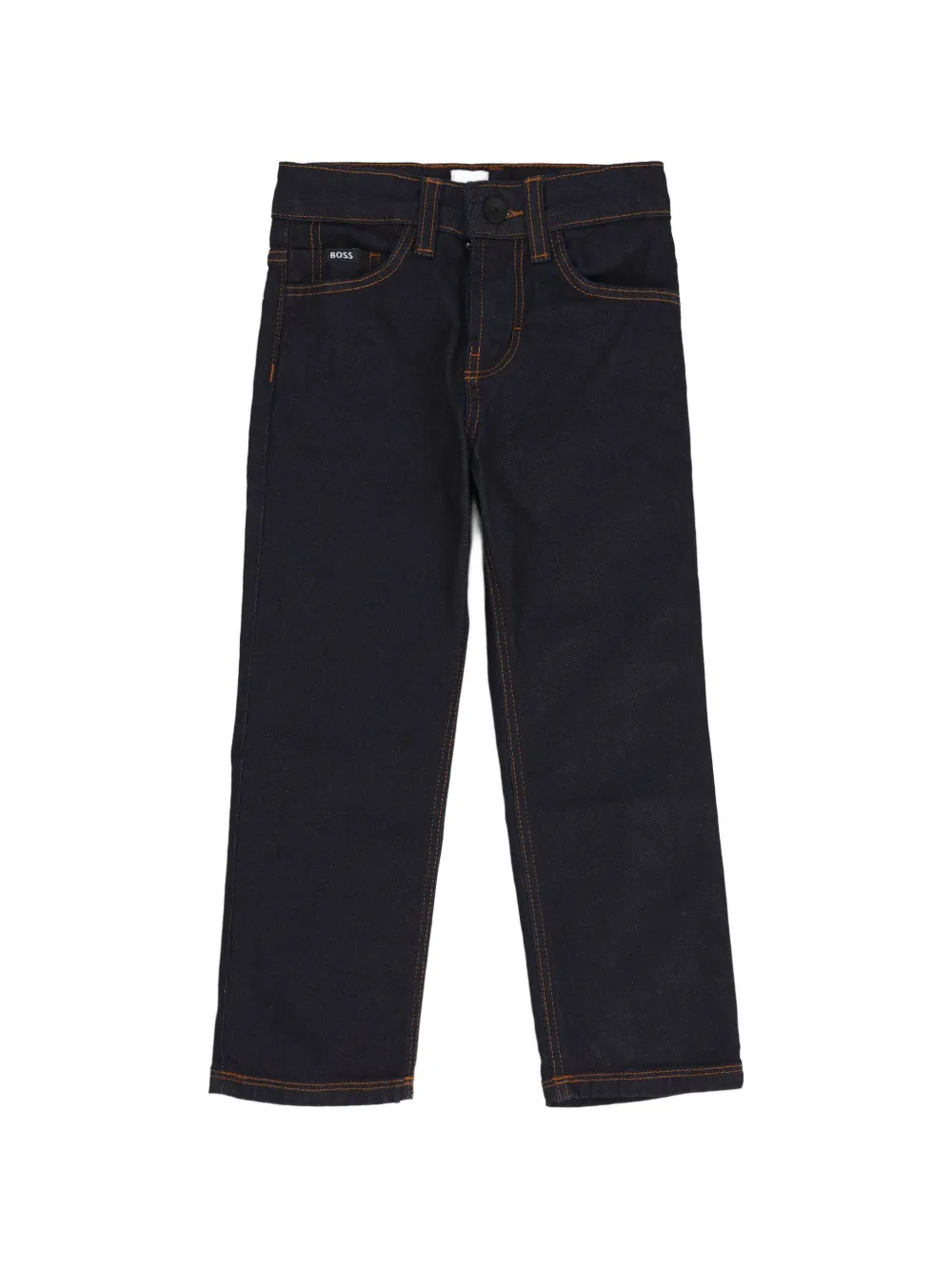 BOSS Kidswear contrast-stitch jeans - Blu