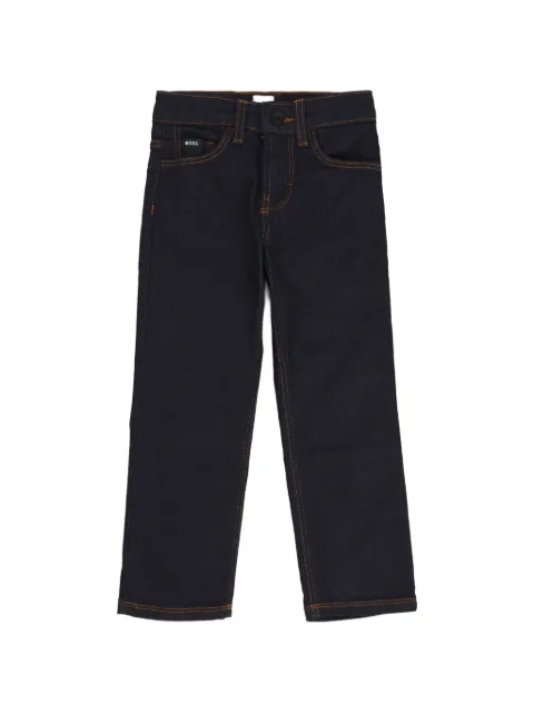 BOSS Kidswear contrast-stitch jeans