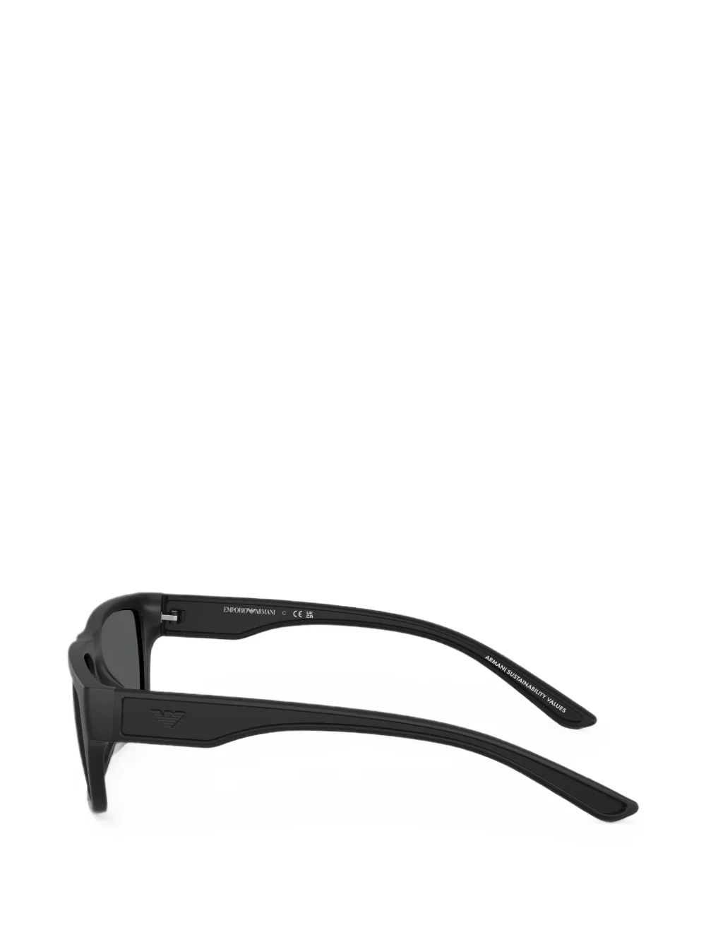 Emporio Armani rectangle-frame sunglasses Zwart