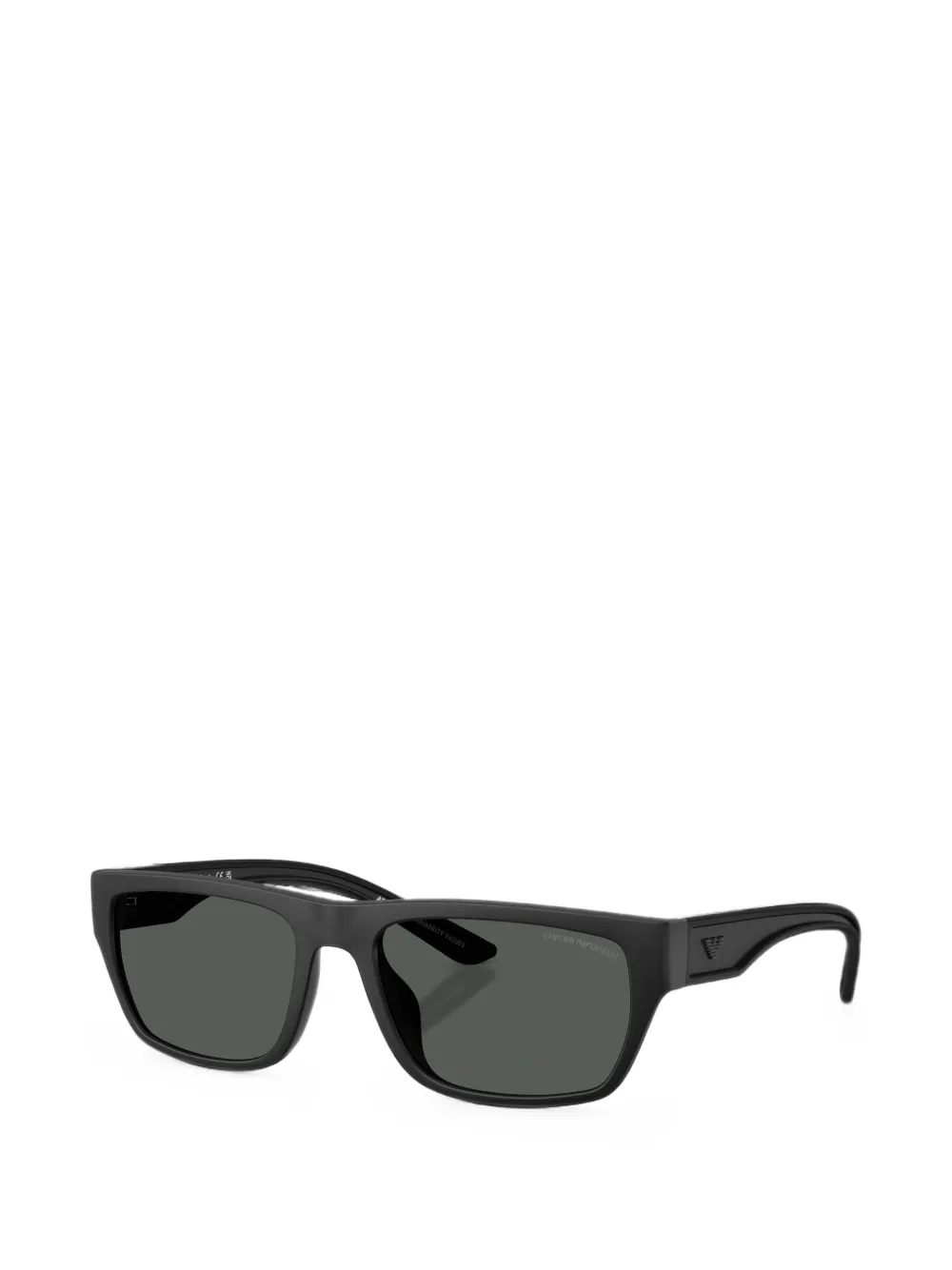 Emporio Armani rectangle-frame sunglasses Zwart