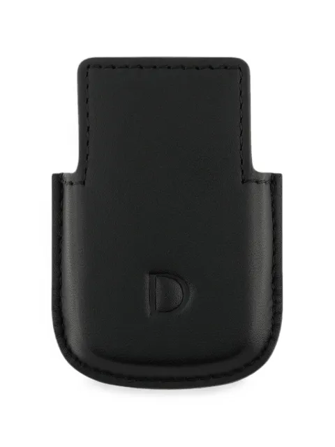 S.T. Dupont logo-embossed leather lighter case