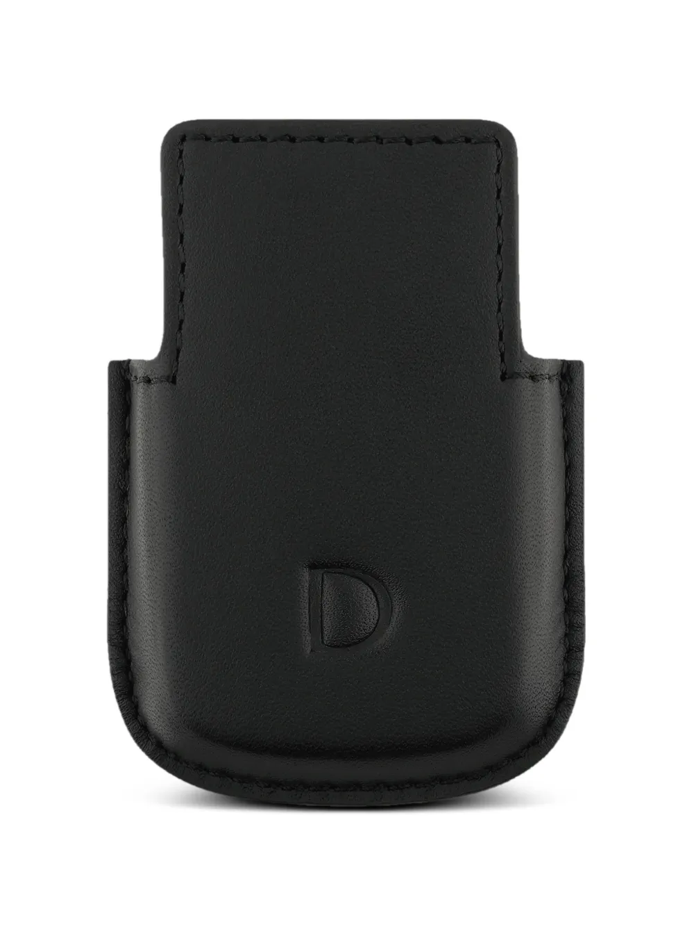 S.T. Dupont Custodia per accendino in pelle con logo - Nero