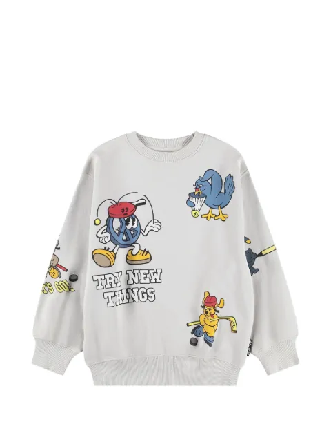 Molo Monti graphic-print cotton sweatshirt