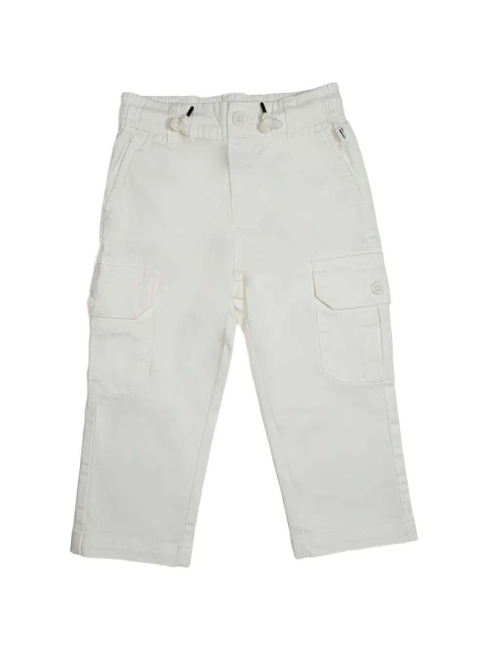 JECKERSON elasticated-waistband cargo pants - Bianco
