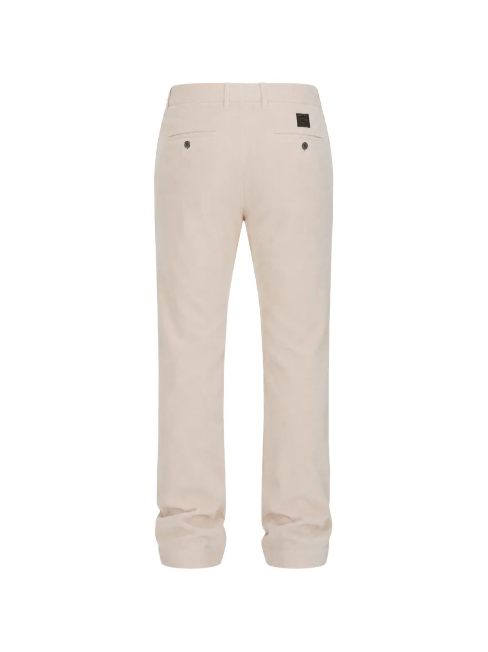 Incotex Ribfluwelen straight broek Beige