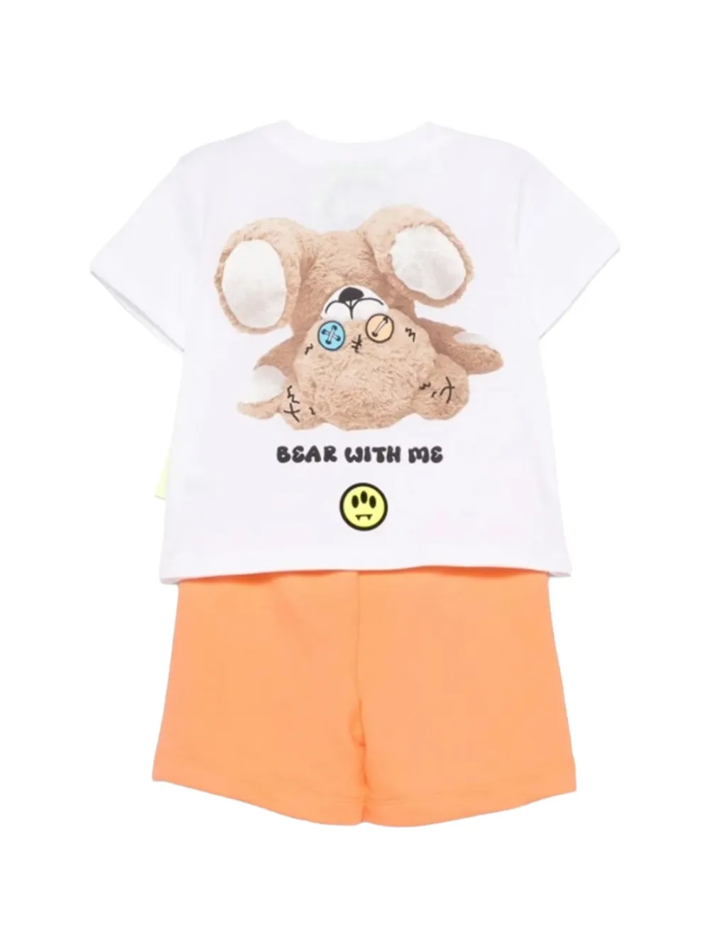 Barrow kids Shorts set met print Wit