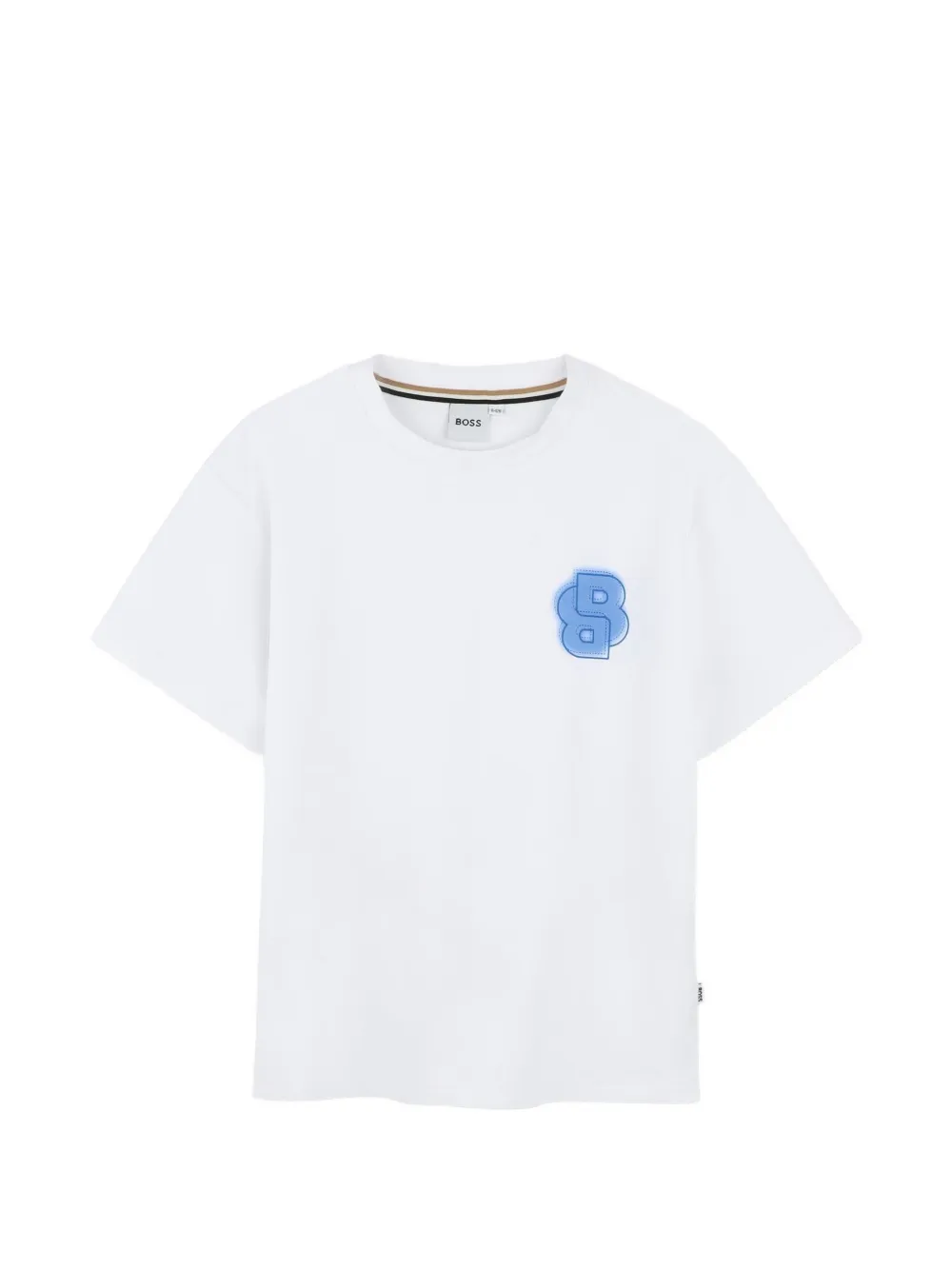 BOSS Kidswear logo-patch T-shirt - Bianco
