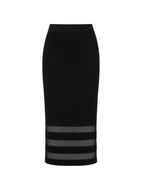 Ted Baker Cairie ribbed-knit pencil midi skirt