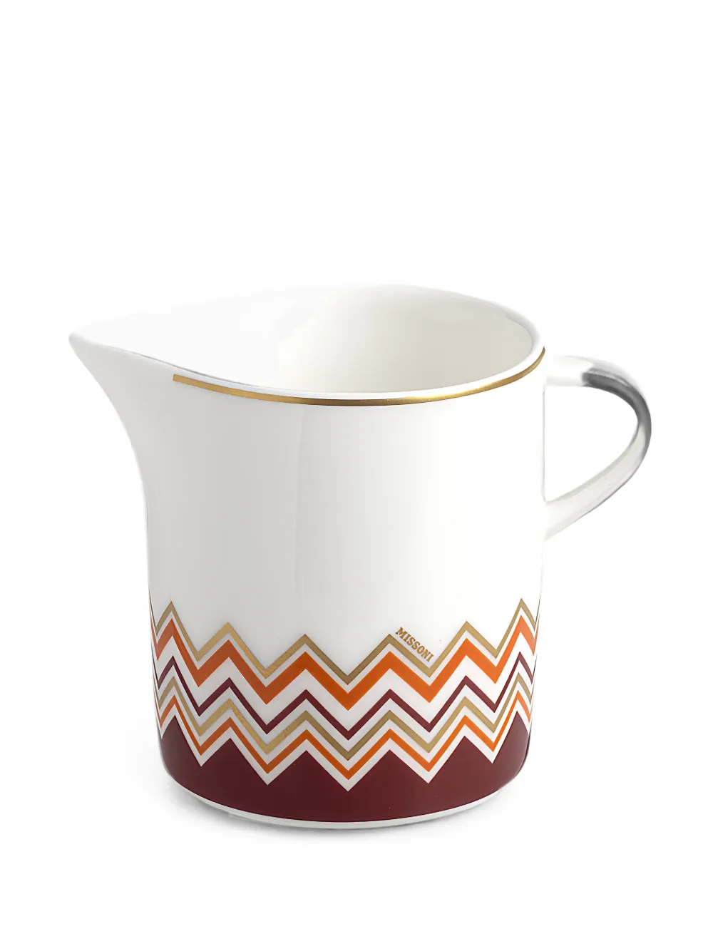 Missoni zigzag-print milk jug - Bianco