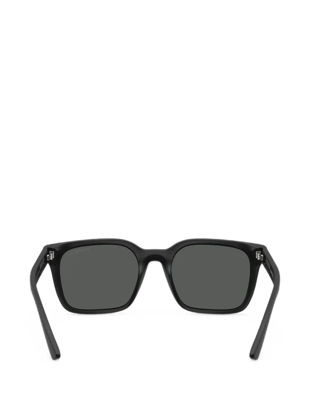 Emporio Armani Zonnebril met vierkant montuur Zwart