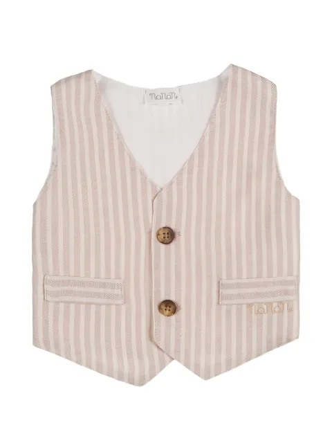 NANAN stripe-pattern sleeveless gilet