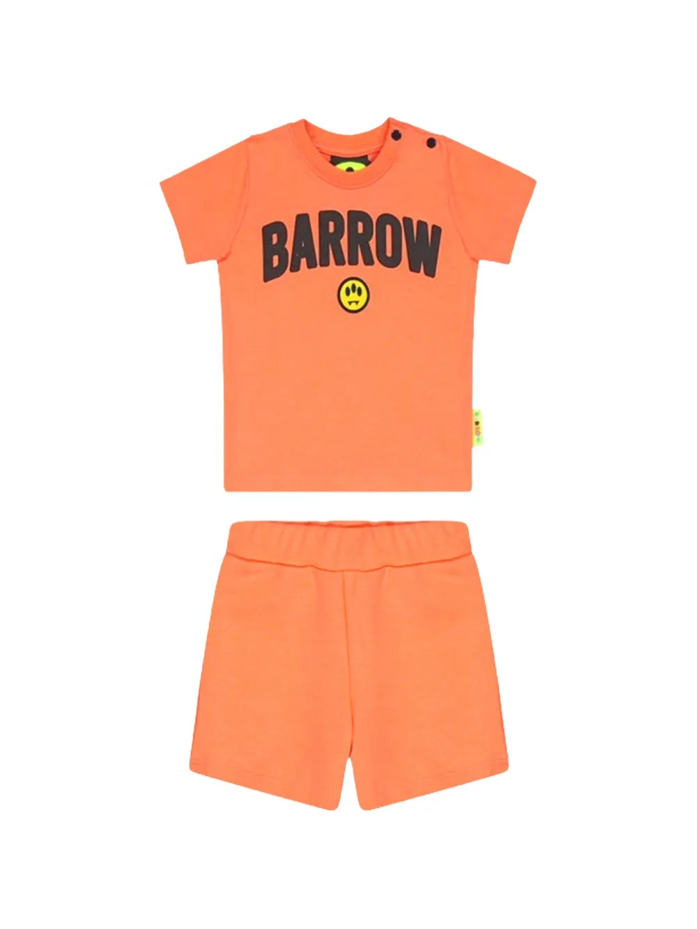 Barrow kids Set aus T-Shirt und Shorts mit Logo - Orange