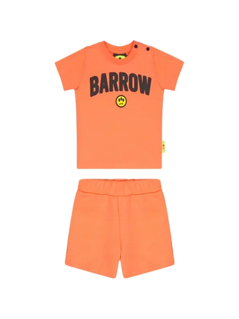 Barrow kids logo-print T-shirt and shorts set