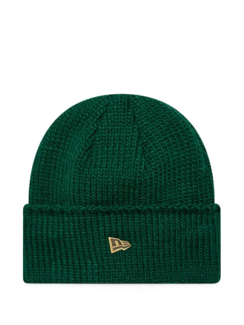 NEW ERA CAP logo-plaque wide-cuff beanie hat