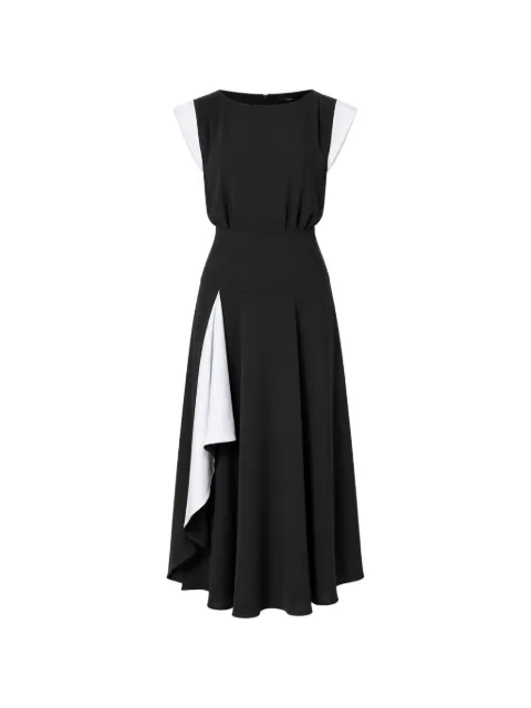 Karl Lagerfeld draped panelled midi dress
