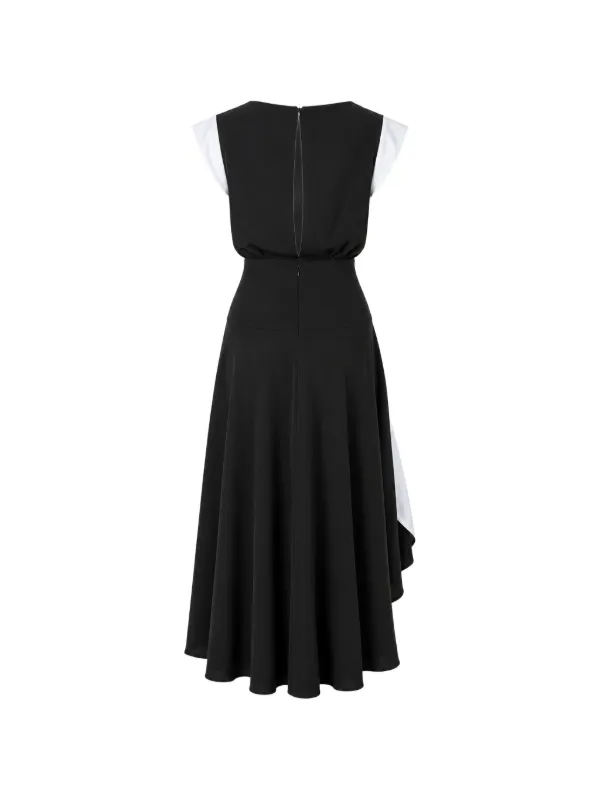 karl lagerfeld dress black Draped Panelled Midi | Sparkle Dress up Collar Introduces An The Most Fun Yellow Age group:5-6-years
