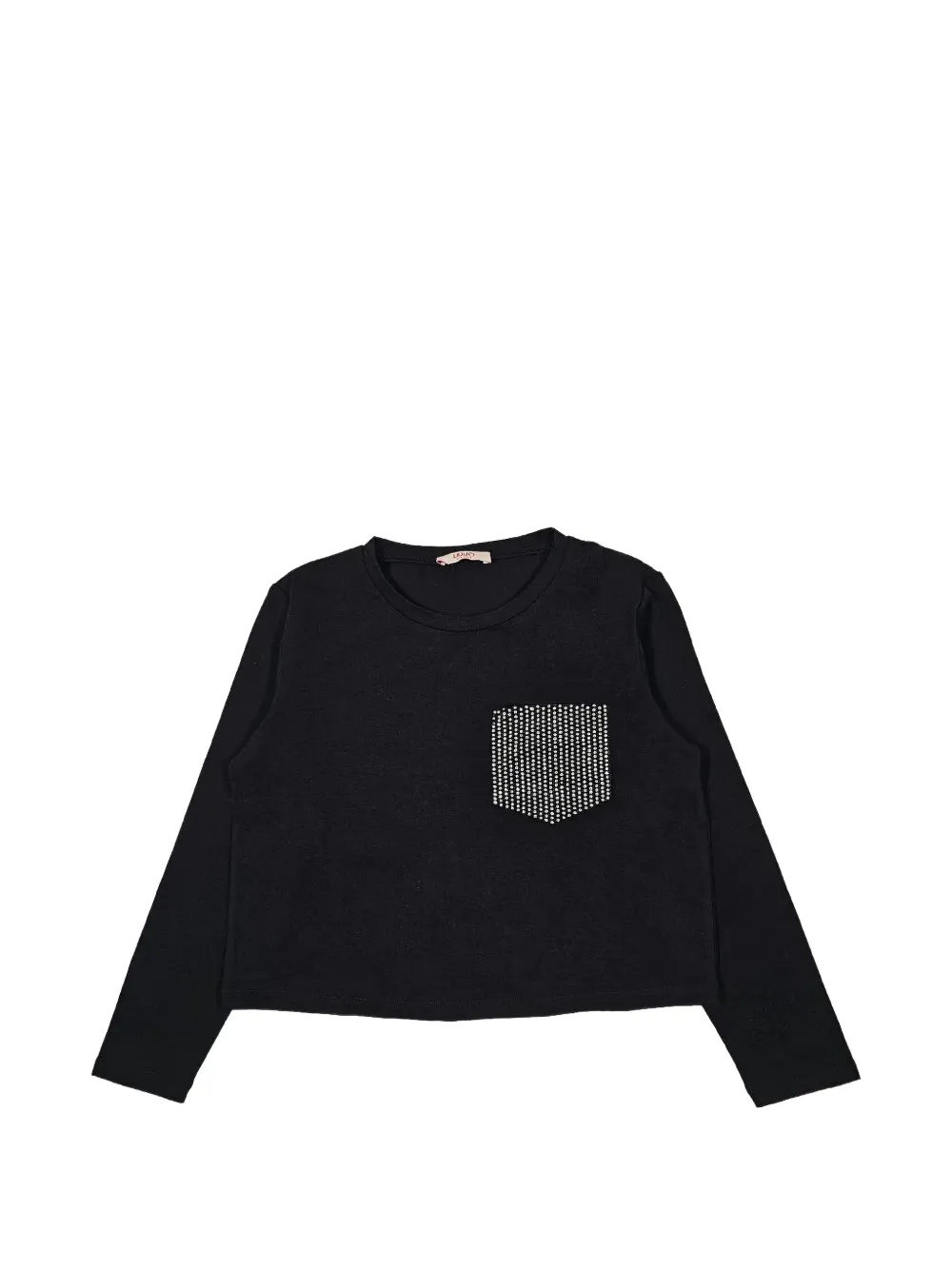 Liu Jo Kids crystal-embellished long-sleeve T-shirt - Nero