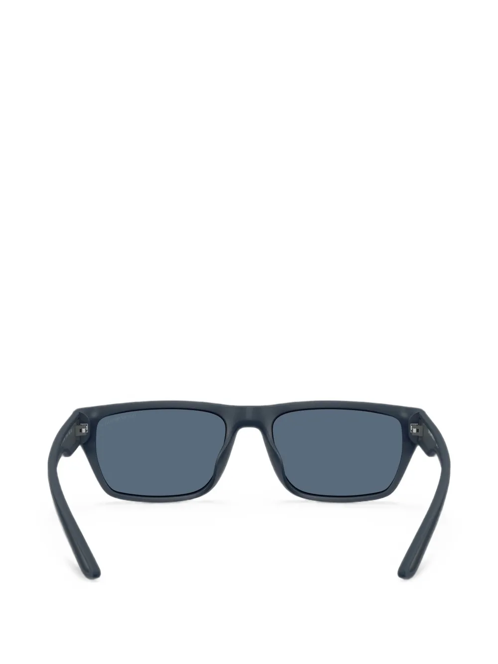 Emporio Armani Zonnebril met rechthoekig montuur Blauw