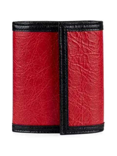 Balenciaga crinkled-leather wallet