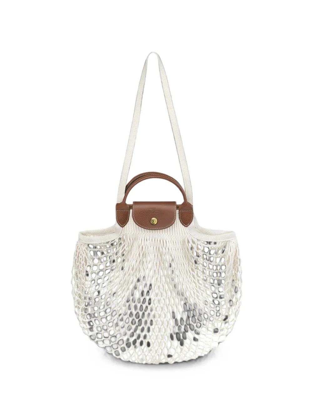 Longchamp Le Pliage Filet L mesh bag - Toni neutri
