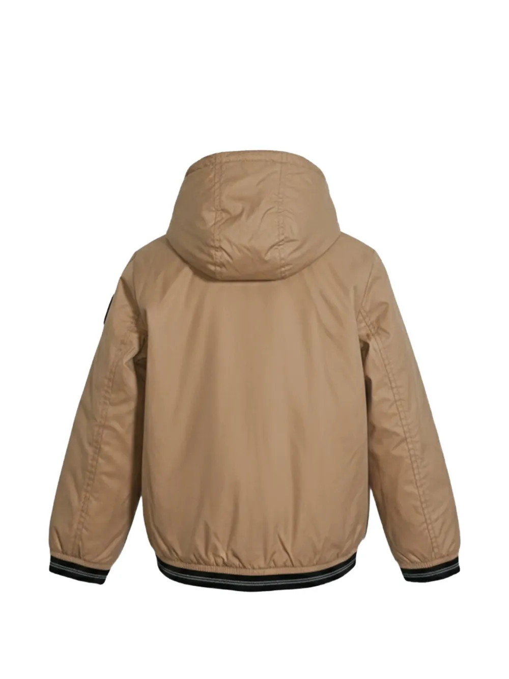 Blauer Jack met capuchon Beige