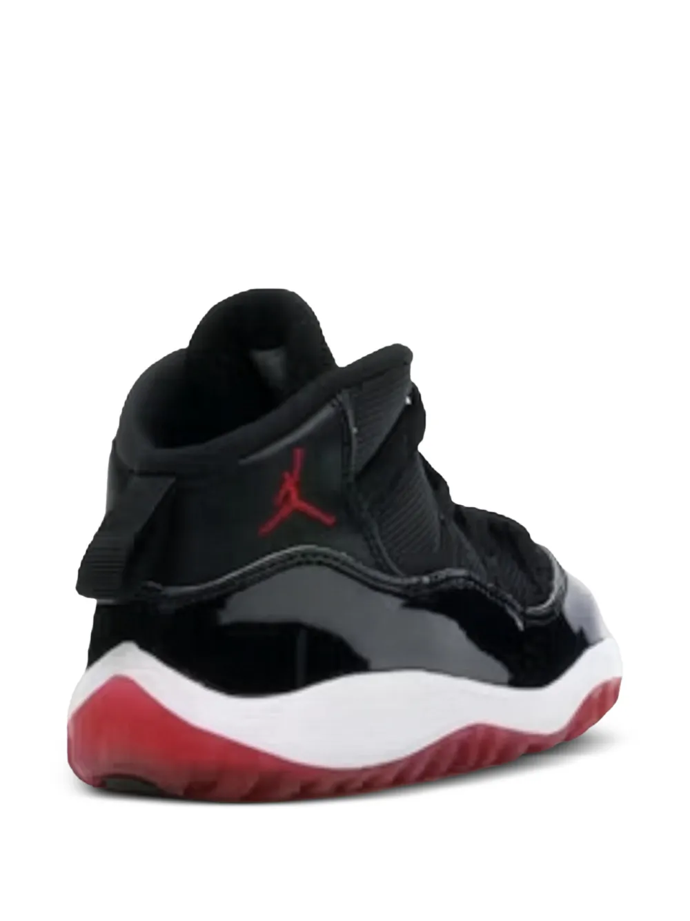 Jordan patent-leather Jumpman sneakers Zwart