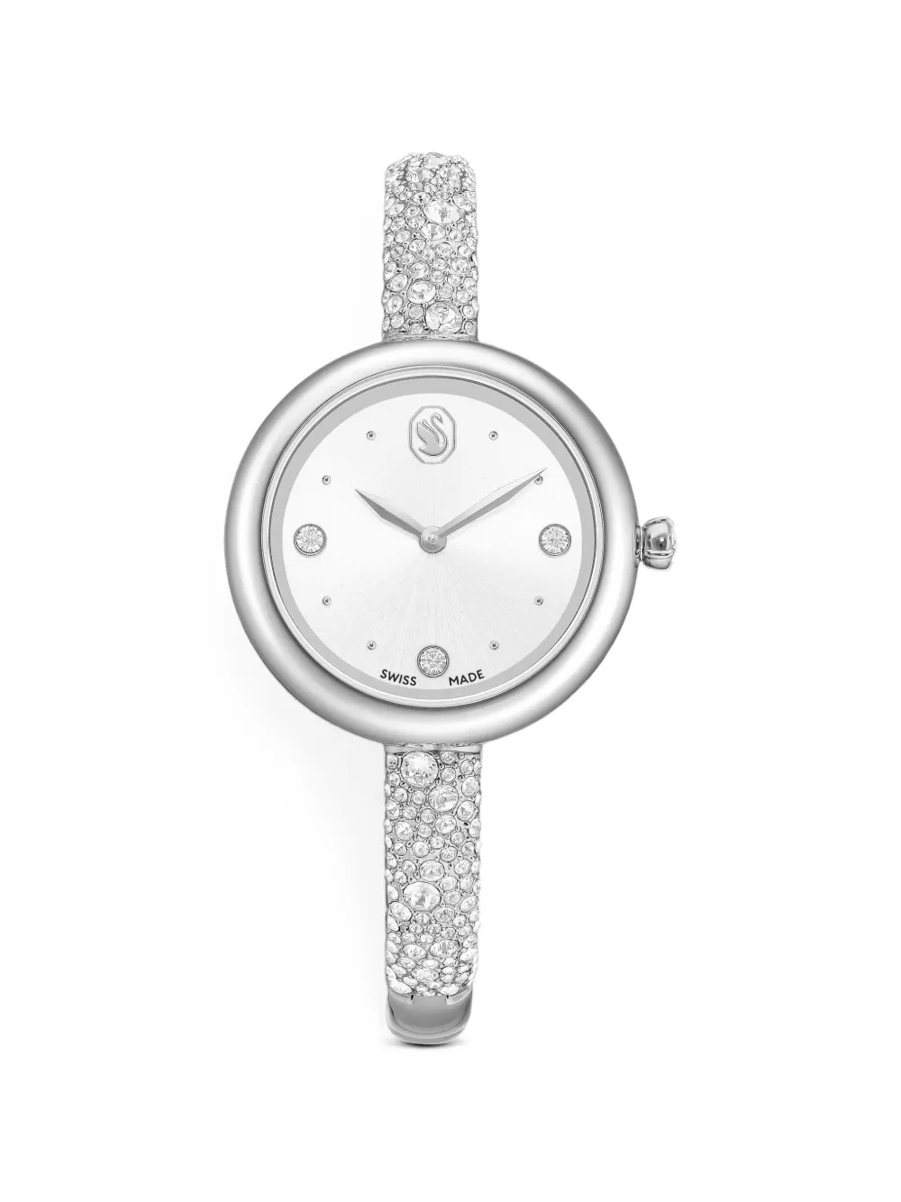 Swarovski Sublima crystal-embellished 28mm watch - Argento