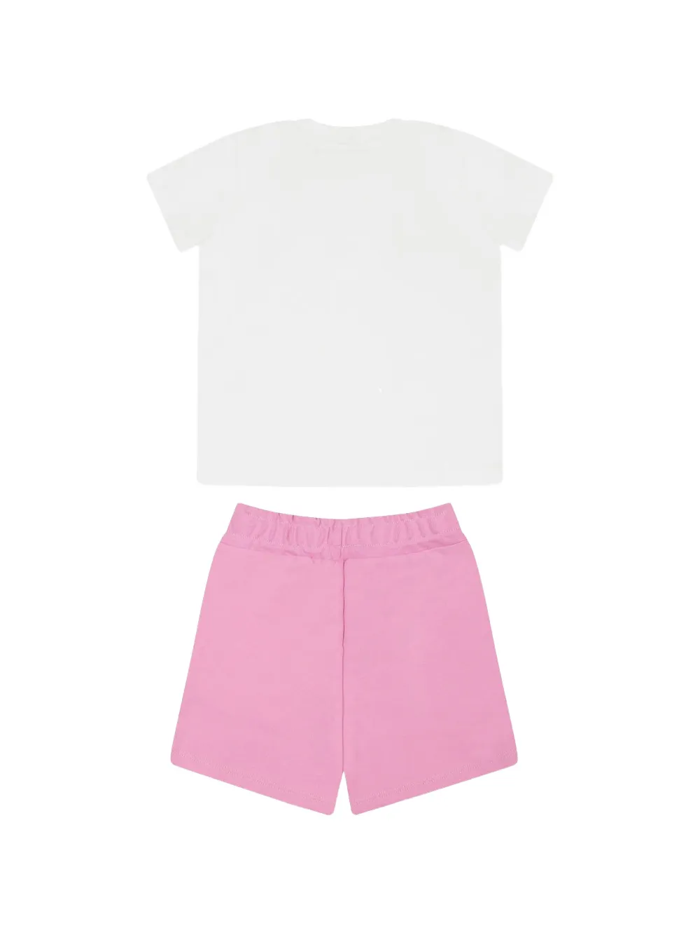 MSGM Kids T-shirt en shorts met logoprint Wit