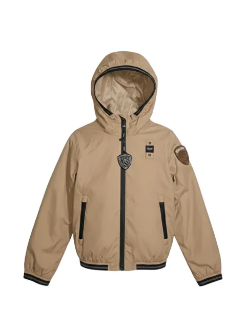 Blauer logo-patch hooded jacket