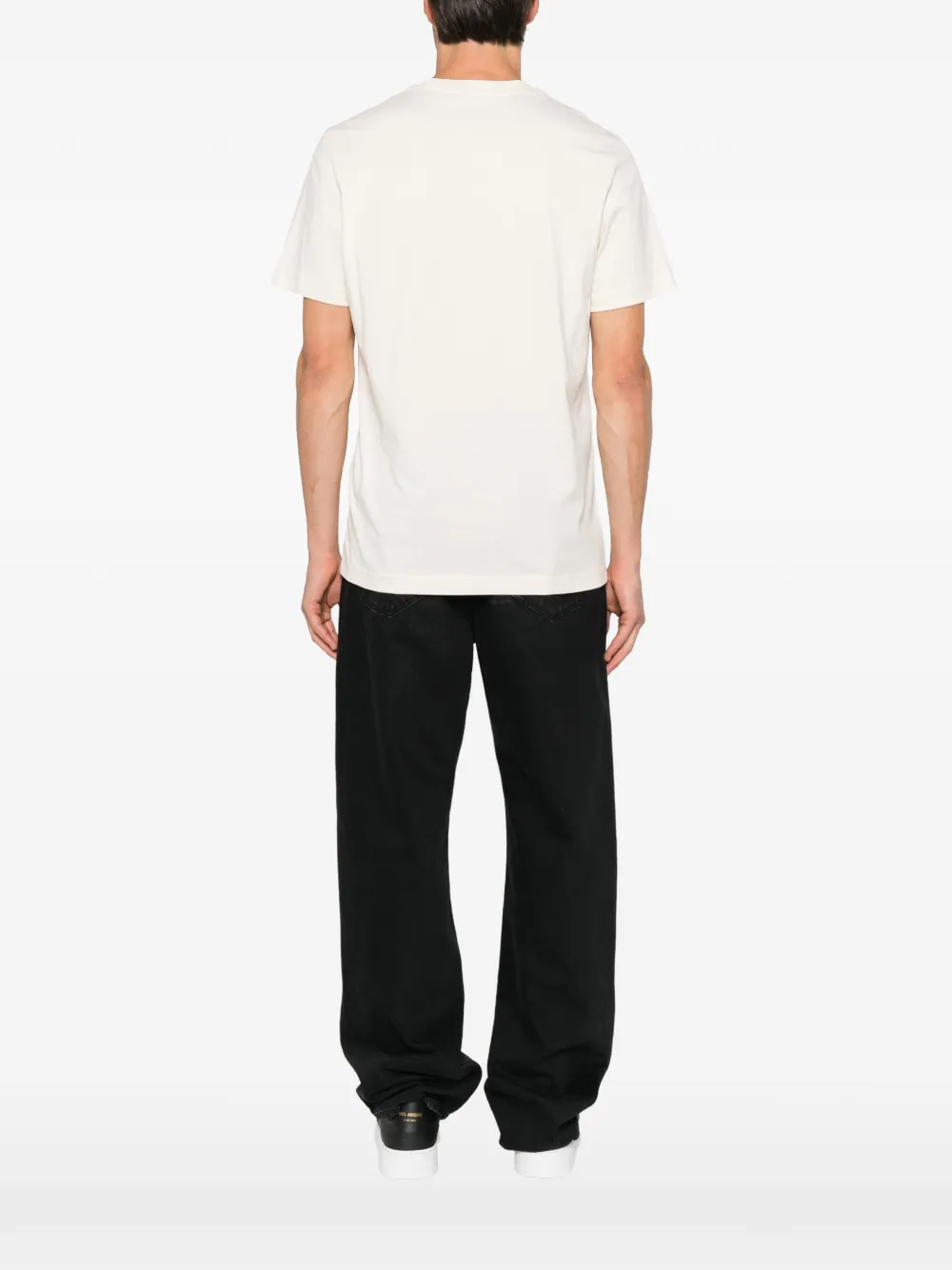 Moncler T-shirt met print Beige