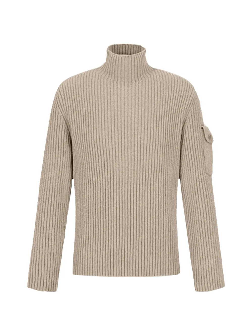 Amomento ribbed velvet-knit sweater
