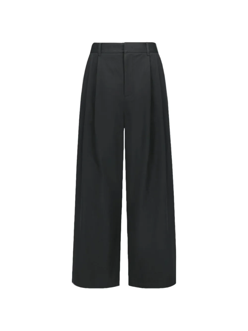 Amomento two-tuck wide-leg trousers - Nero