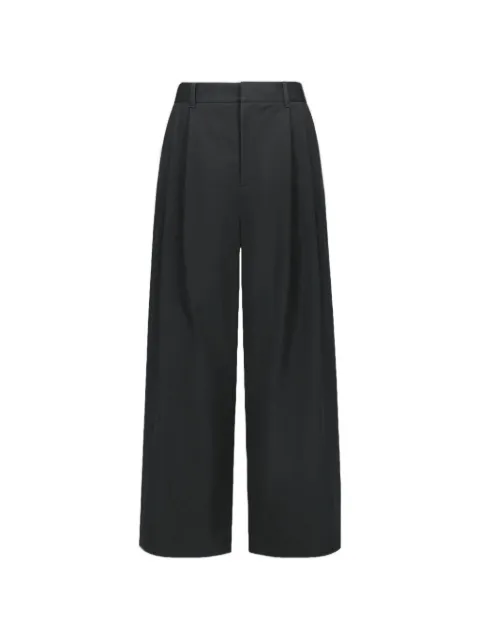 Amomento two-tuck wide-leg trousers