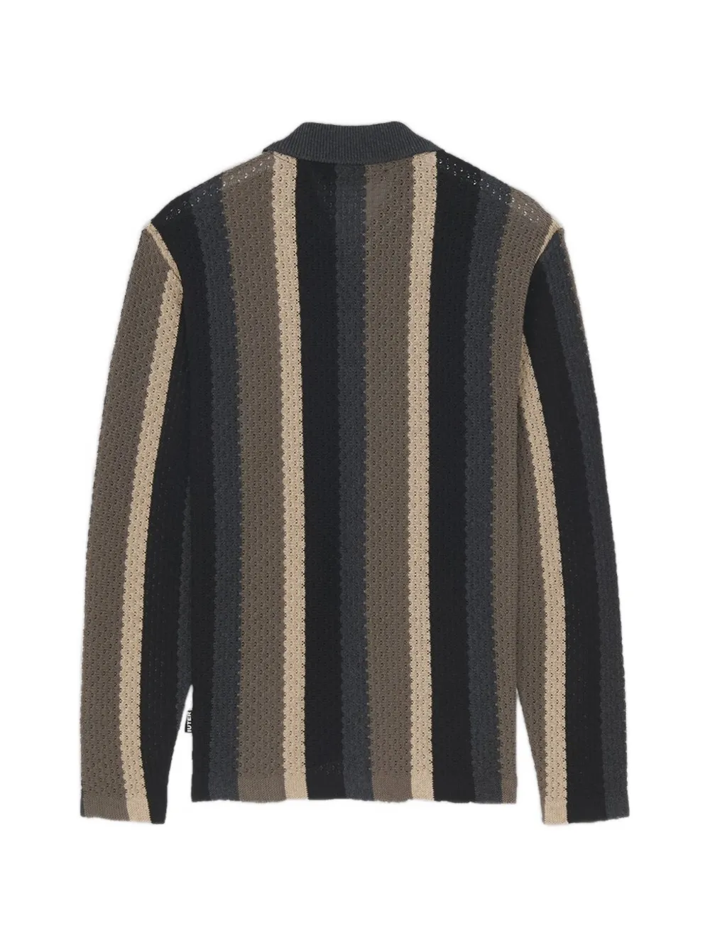 IUTER striped-knit cardigan Zwart