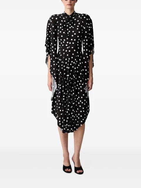 VETEMENTS polka-dot asymmetric-hem dress